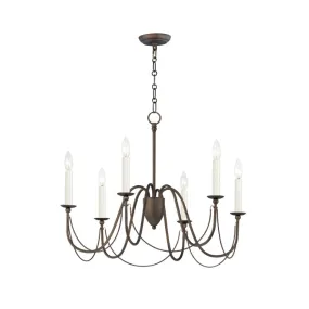 Plumette Six Light Chandeliers