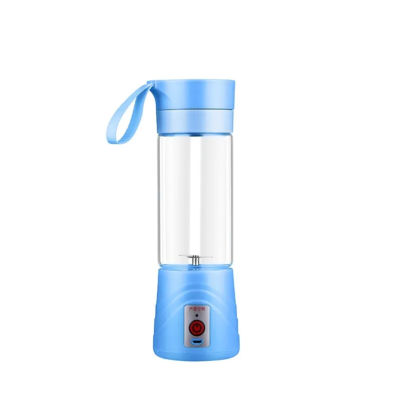 Portable Chargeable Blender Glass Juicer Cup Electric Bottle Mixer Blender Cup for Study Camping Travelling