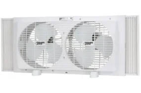 PowerZone Window Fan 6-Blade 2-Speed Rotary Control (9" Dia Blade)