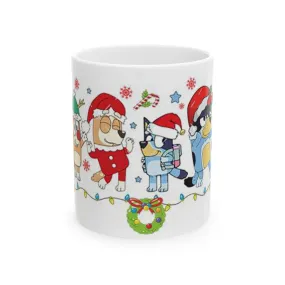 Princess Grace Festive Pet Ceramic Mug - Holiday Dog and Cat Design