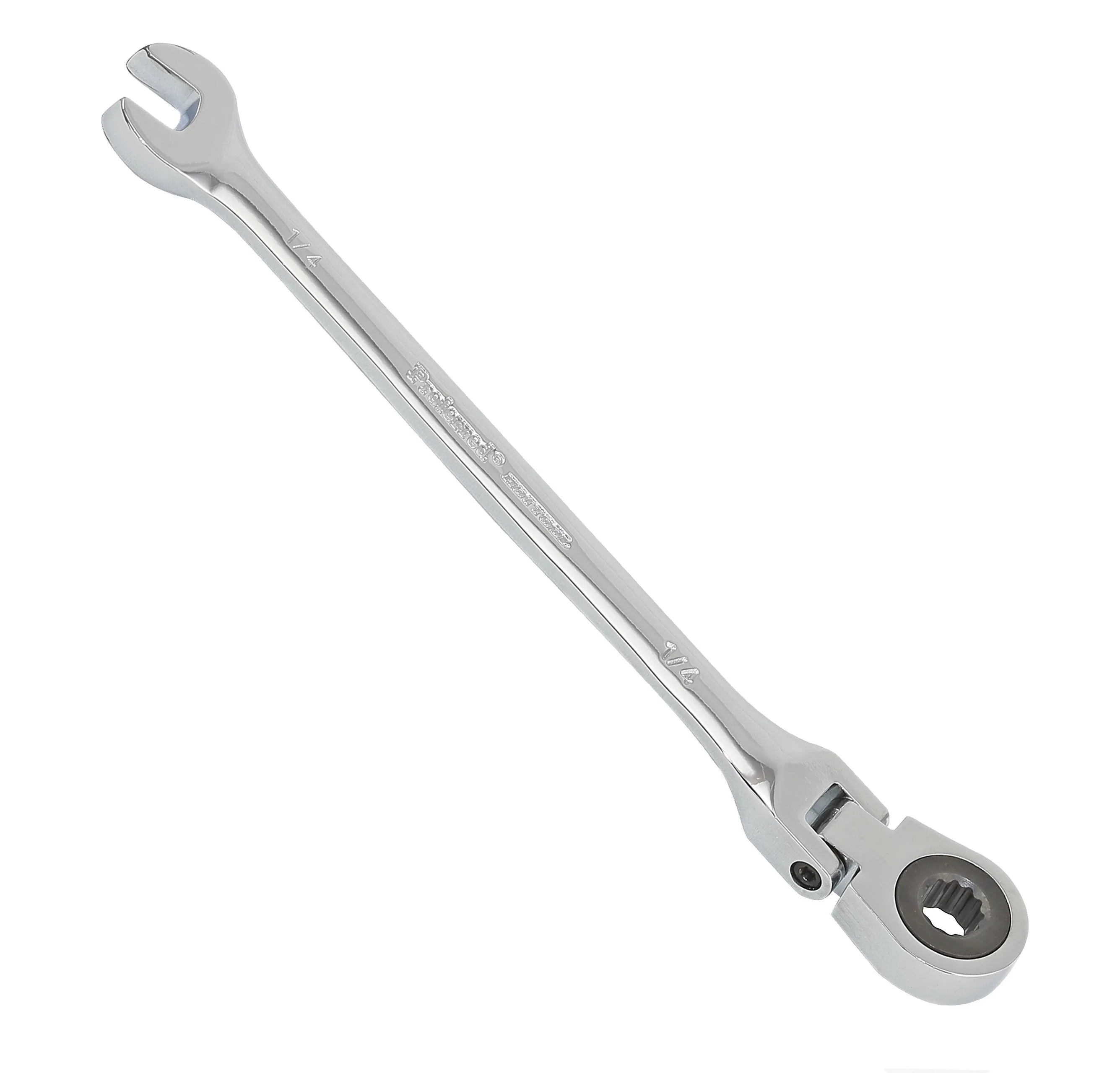 PROFERRED FLEX RATCHETING COMBINATION WRENCH - CHROME FINISH 3/8"