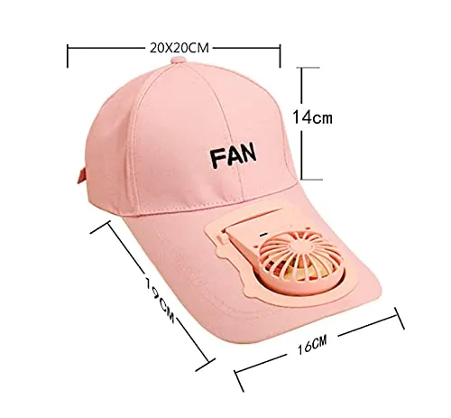 Rechargeable Fan in Cap Sun Hats Rechargeable Battery Outdoor Travel Baseball Cap Summer Cooling USB Charging Fan Cap