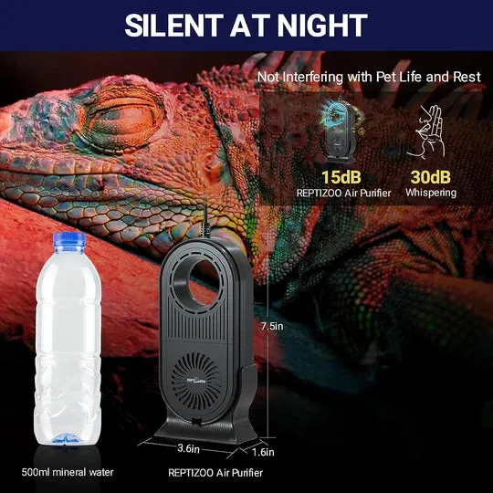 ReptiZoo Reptile 4-Stage Timing Air Purifier