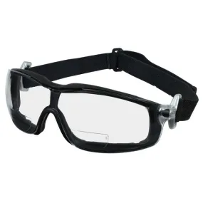 RTH15AF MCR Safety RT1 Series Safety Glasses, Clear Lens, Nylon Silver Temple