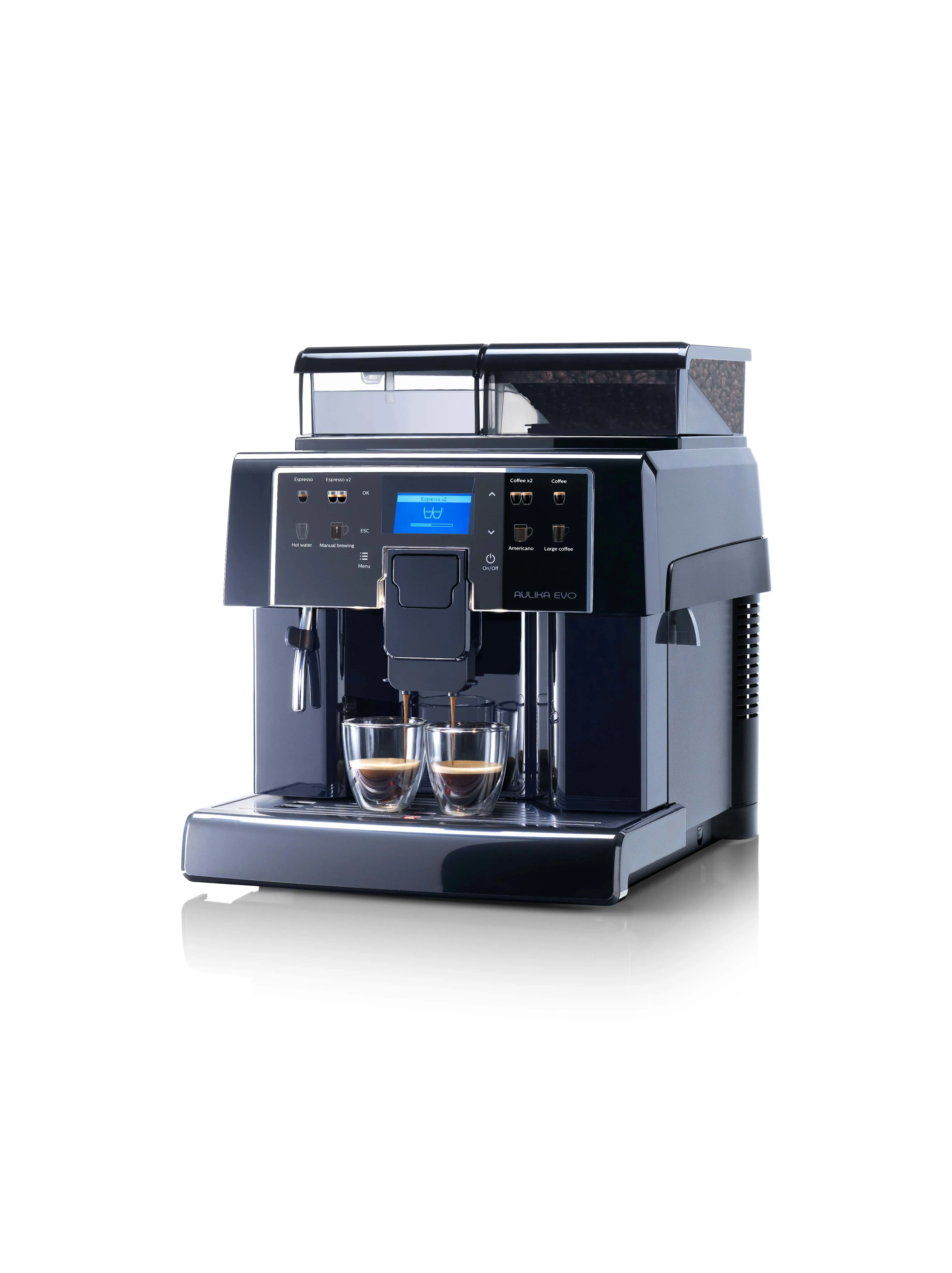 Saeco Aulika Evo Black Fully-Auto Drip Coffee Maker 2.51 L