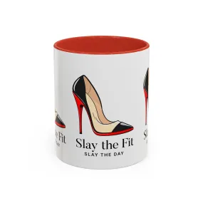 Slay the Fit, Slay the Day Coffee Mug - Motivational Mug for Women Accent Coffee Mug (11, 15oz)