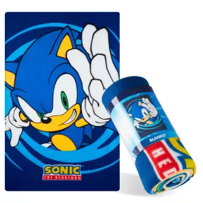 Sonic The Hedgehog Fleece Blanket for Kids, Super Soft Blanket