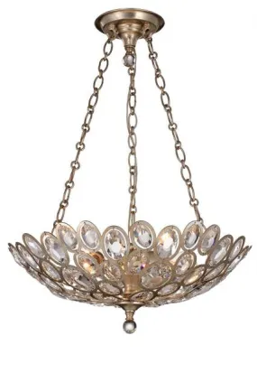 STERLING 3 LIGHT CHANDELIER, DISTRESSED TWILIGHT