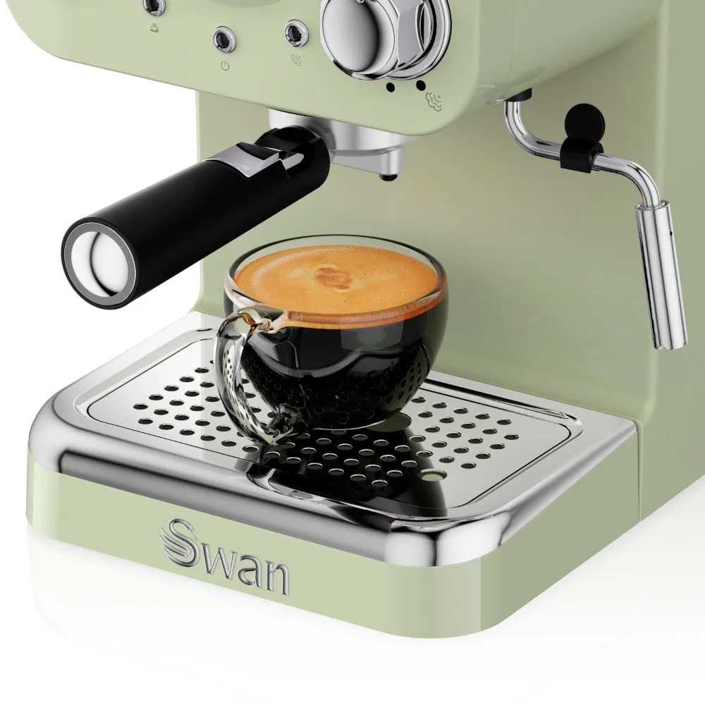 Swan Pump Espresso Coffee Machine  - Green