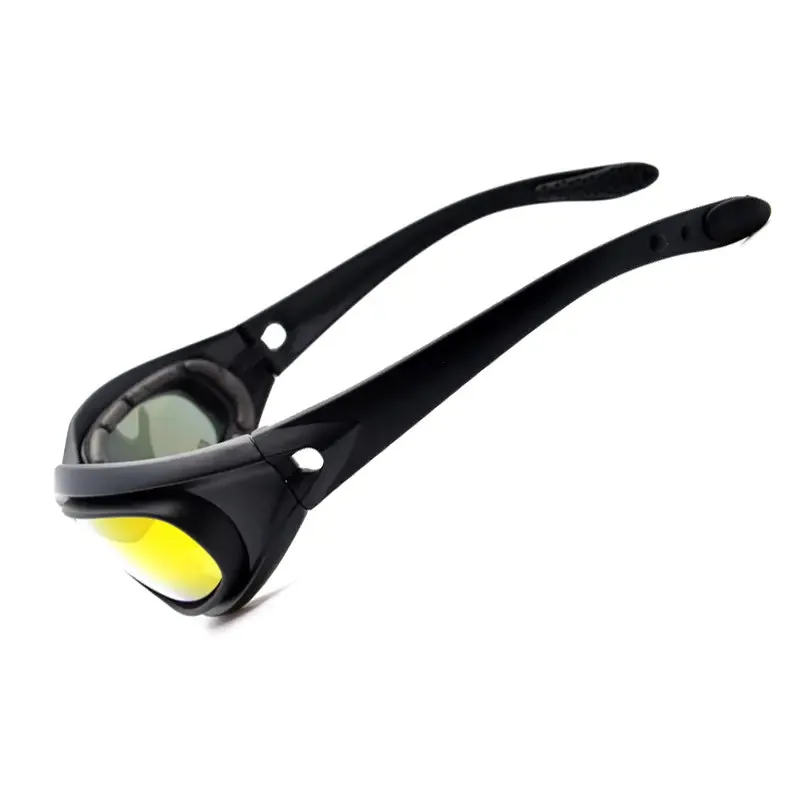 Tactical Safety Padded Glasses With 4 Lens Options and Soft Case