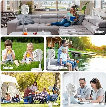 Telescopic Folding 7200mah Rechargeable Fan