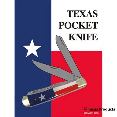 Texas Flag Pocket Knife