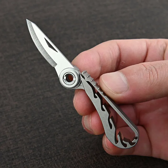 Titanium Foldable Pocket Keychain