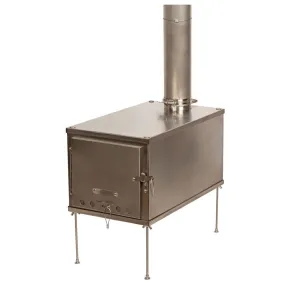 Titanium Wood Burning Tent Stove With 10' Chimney