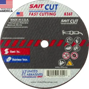 United Abrasives - Sait 23050 3" x 0.035" Fast Cutting Wheel