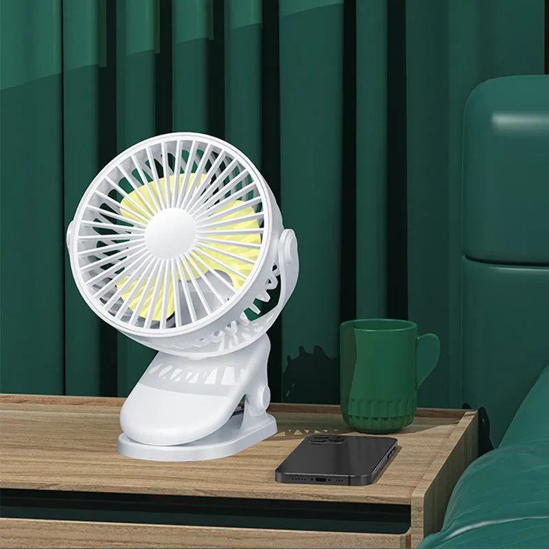 Usb rechargeable electric mini fan with clip