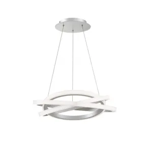 Veloce 26 in. LED Chandelier Silver Finish