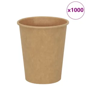 vidaXL Paper Coffee Cups 1000 pcs 8oz 200ml Brown