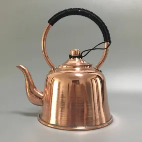 Vintage Anti-scalding Red Copper Brass Kettle Thickened Teapot