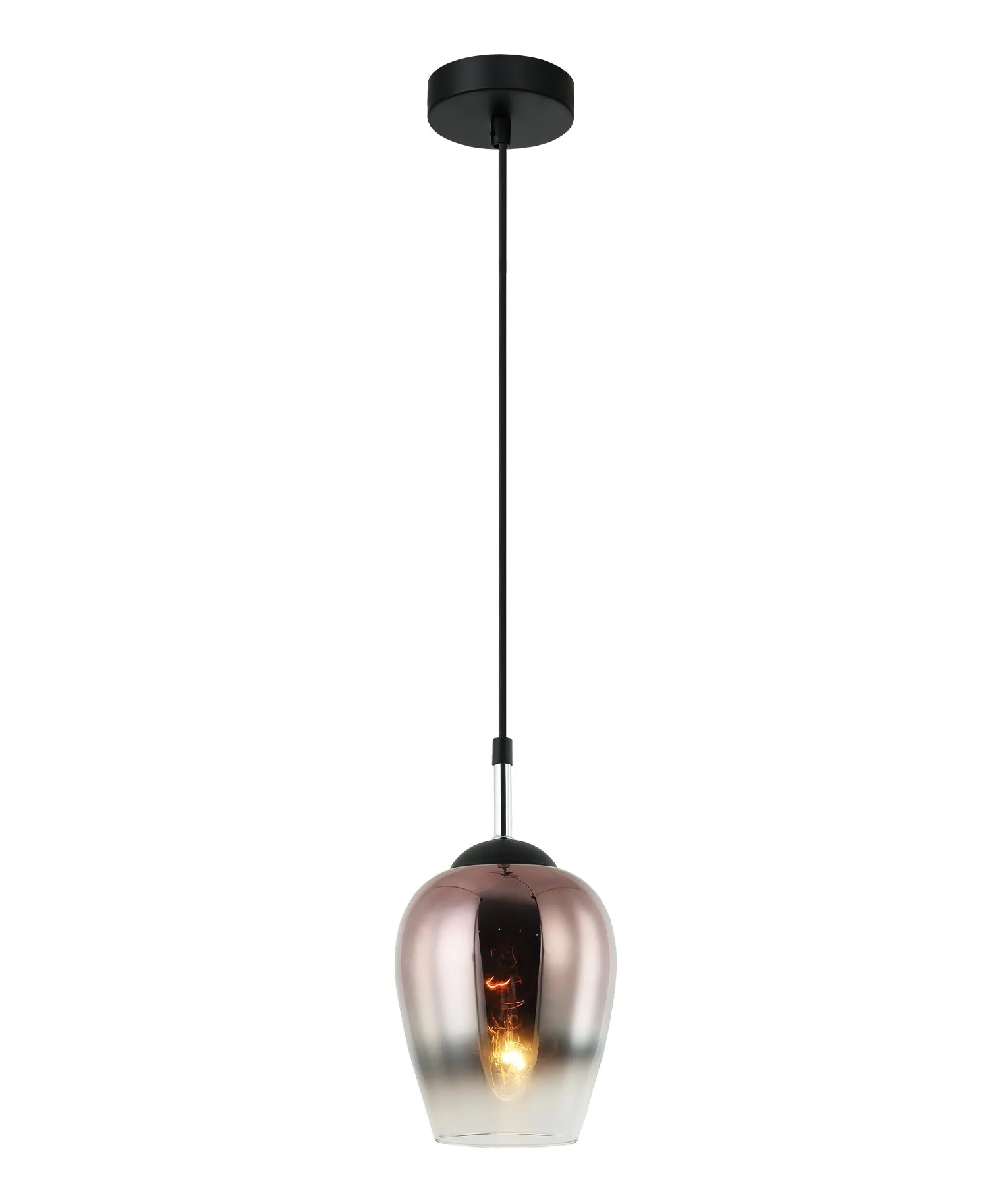 VINUM: Interior Wine Glass Shape Colour Fading Effect Glass Pendant Lights