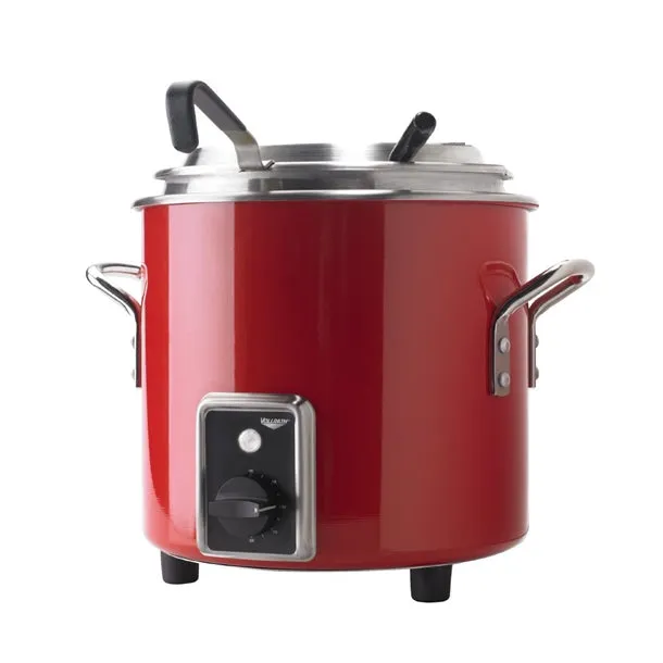 Vollrath Heat and Hold Retro Soup Kettle Red 7217455 - FU775