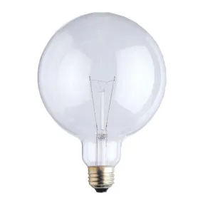 Westinghouse 0310100 40 Watt Incandescent G40 Globe Clear - 2700 Kelvin - Warm White - 431 Lumens - E26-Medium Base - 120 Volt - Box