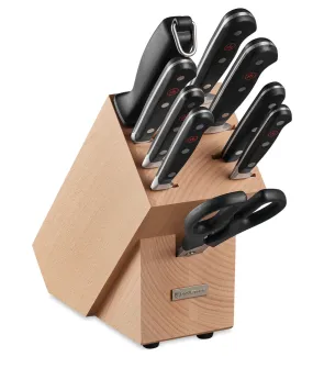 Wusthof CLASSIC KNIFE BLOCK SET A 10 PIECE