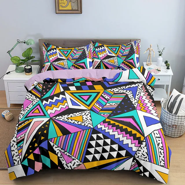 Yeknu 3D Printing Bedding Set Luxury Duvet Cover With Pillowcase Quilt Cover Queen King Bedding Starry Sky Pattern Comforter Cover